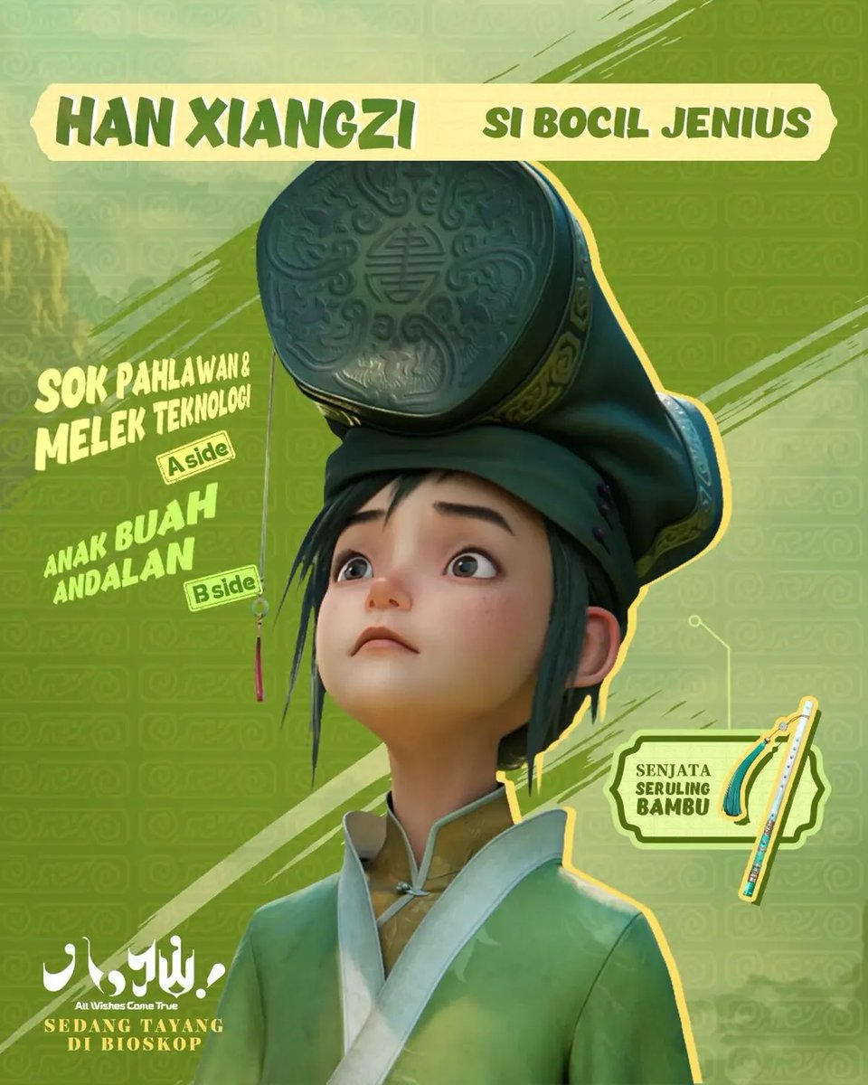 cinepolisID's tweet photo. Yuk kenalan dulu sama karakter-karakter kocak di film animasi terlaris Tiongkok tahun ini ALL WISHES COME TRUE. 

Filmnya sedang tayang di Cinépolis Cinemas. 

#八仙 #AllWishesComeTrue #CinepolisID https://t.co/QsNu8uu8m2