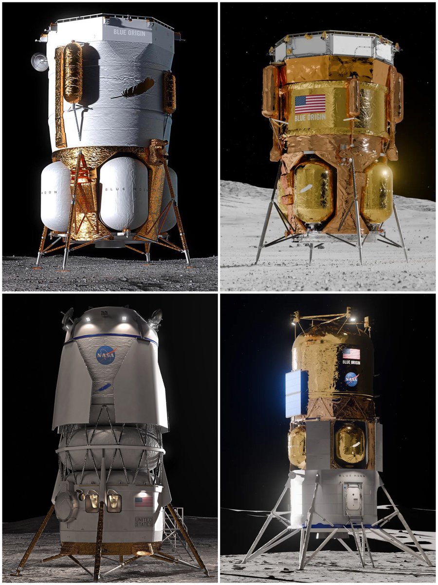 Txifliti's tweet photo. Blue Origin-ek bere gune ofizialean eguneratu ditu #BlueMoonMk1 eta #BlueMoonMk2 ilargi-lurreratzaileen ikusmenak. Eskuinean zaharrak, ezkerrean berriak.
UTC 15:17etako programatuta dago "ISS"an dagoen #ProgressMS33 zamaontziaren desakoplatzea.
#Espazioa https://t.co/IPiVU9gaRV