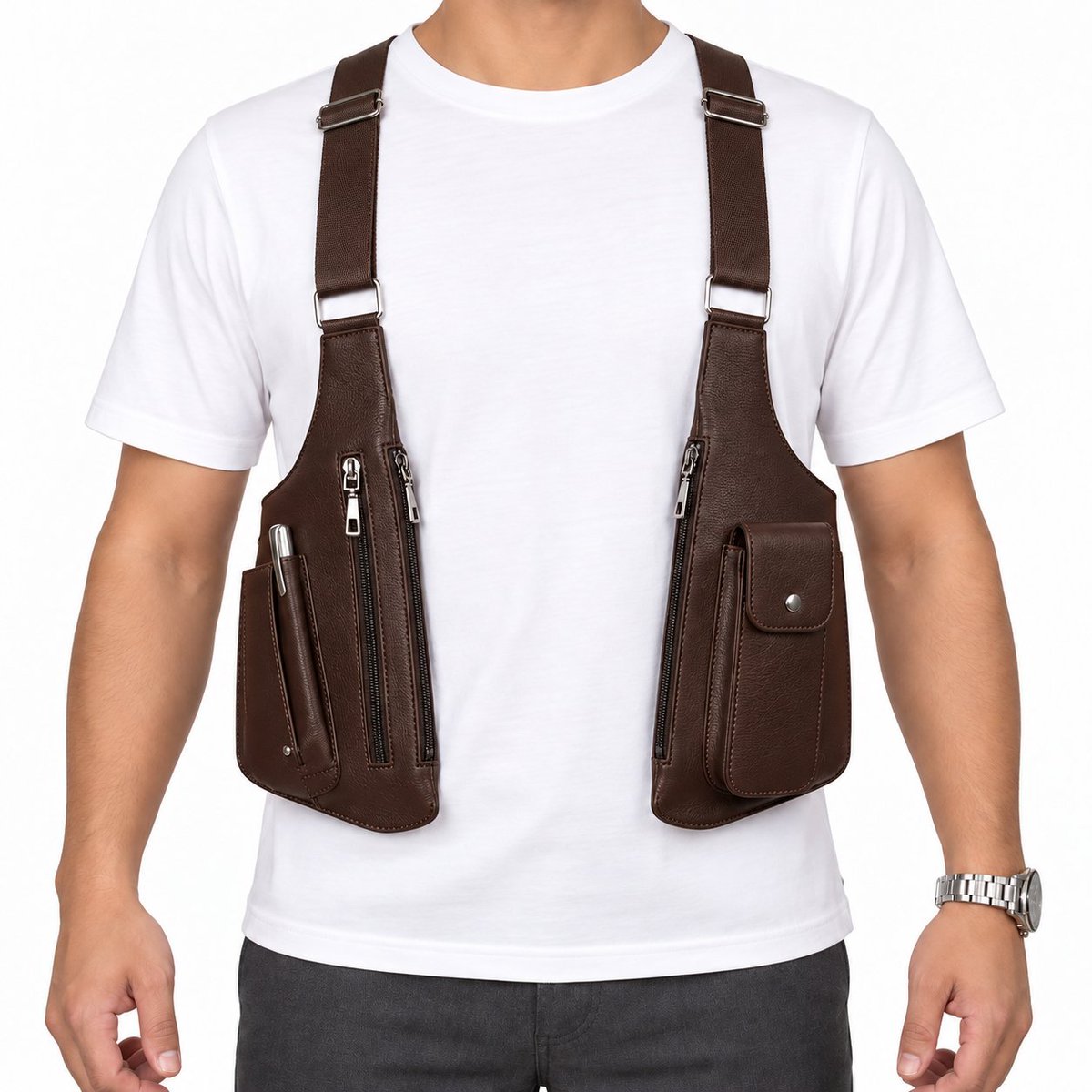 Osaf_Goods's tweet photo. Your pockets deserve a break.

This leather shoulder holster bag keeps small essentials close with dual pouches, adjustable straps and zip compartments.

Upgrade your everyday carry:
https://t.co/fqOlMPR0QC https://t.co/jsgz7DRgOR