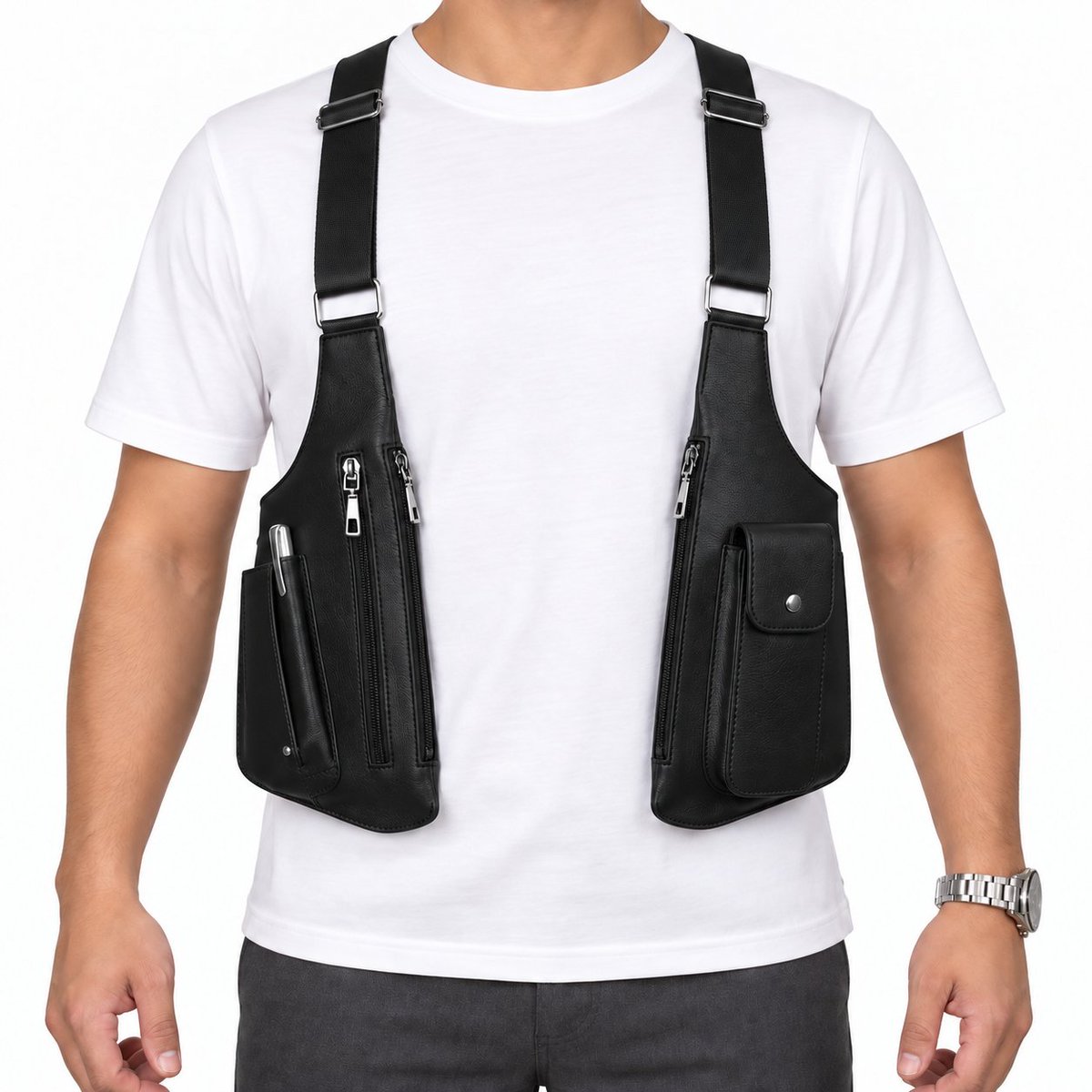 Osaf_Goods's tweet photo. Your pockets deserve a break.

This leather shoulder holster bag keeps small essentials close with dual pouches, adjustable straps and zip compartments.

Upgrade your everyday carry:
https://t.co/fqOlMPR0QC https://t.co/jsgz7DRgOR