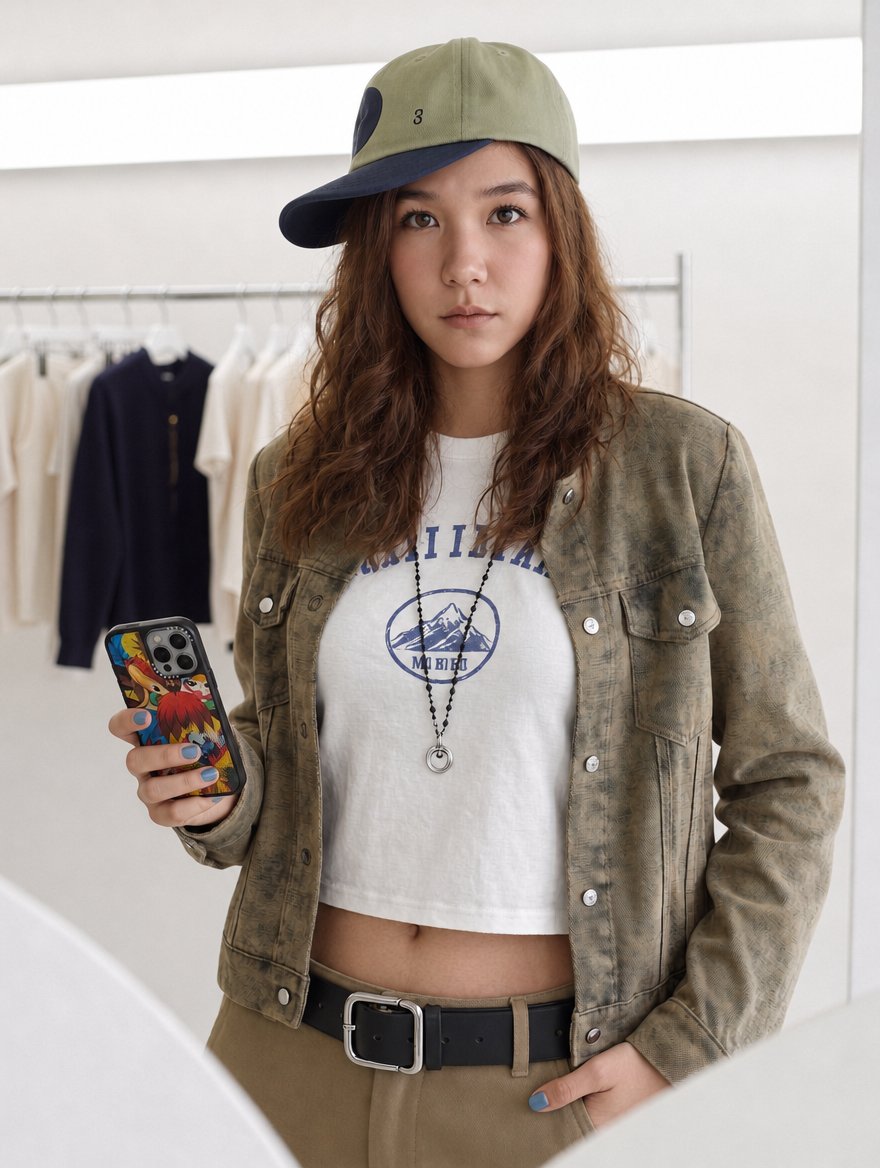 MewTK28's tweet photo. came in for one thing, left with a whole personality 🧢🛍️
#ootd #streetstyle #shoppingday #capgirl #denimjacket #casualfit #fitcheck #outfitinspo #styleoftheday #dailylook https://t.co/DRdPaMiAyg
