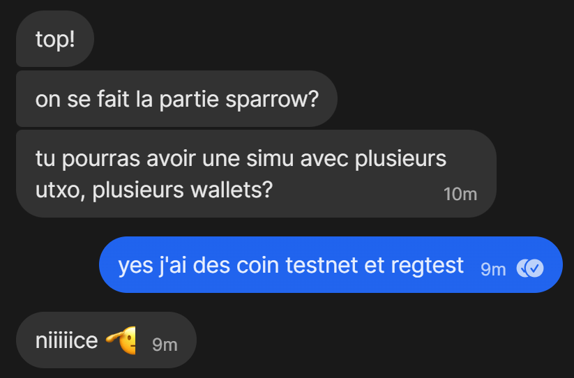 Lab312_'s tweet photo. Coaching 1to1 ce soir, avec un nouvel amateur de monnaie dure. 

📑 Au programme : 
- Verification de signature de logiciel ✅
- prise en main complète de @SparrowWallet 🕊️
- MaJ firmware @COLDCARDwallet 🤠
- UTxO Management.⚠️ 

Accroches ton slip mon p'ti gars, et prends ton carnet de notes.