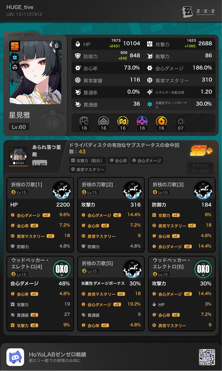 HUGET1VE's tweet photo. 雅のディスク評価にマスタリー入れるか入れないか問題
霜灼・破もダメージ出るから個人的には率・率ダメより優先度は低いけど評価に入れても良いんじゃねとは思う https://t.co/FQcUs8lqvw