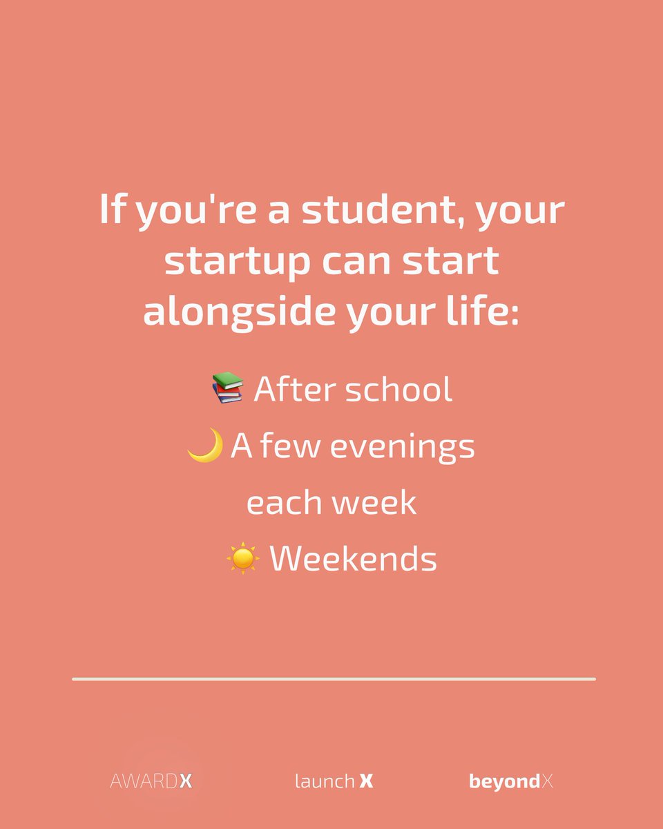 launchx's tweet photo. Not every startup begins with a dramatic leap.
Start alongside school or work, validate the idea, and grow steadily.

Building slowly doesn’t make you less of a founder. It often gives your startup the best chance to succeed. https://t.co/wrK6JXLNJw