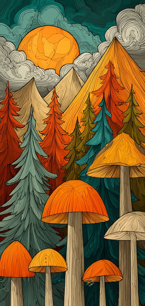 frottage_app's tweet photo. Psychedelic landscape, friendly, idyllic, strong colors, intricate detail
#wallpaper #GenAI #AI https://t.co/BpeFVnNttM