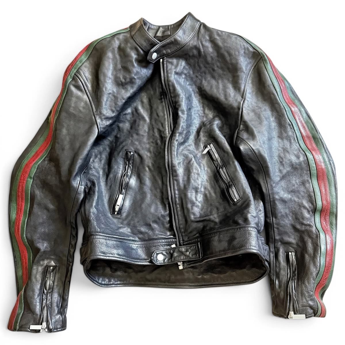 galactamelanin's tweet photo. leather biker jacket by gucci 🖤 https://t.co/brchcRaHgh