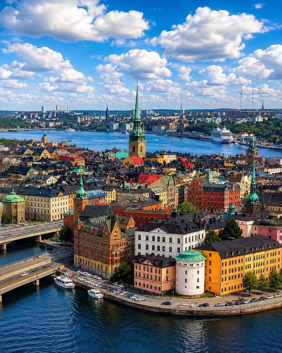 earthviewss1's tweet photo. Stockholm Sweden 🇸🇪 https://t.co/oiwJRdT4sf