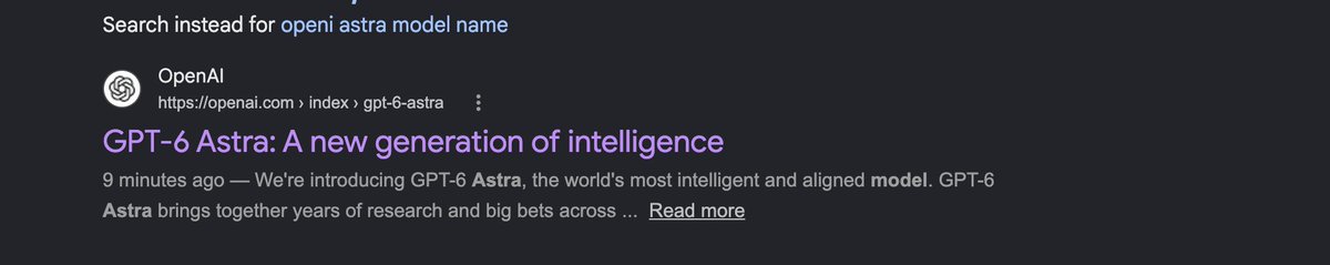 singh_ojasv's tweet photo. how come this article is always posted 5-10 min ago?
#openai #astra https://t.co/oHzyWGPWGt