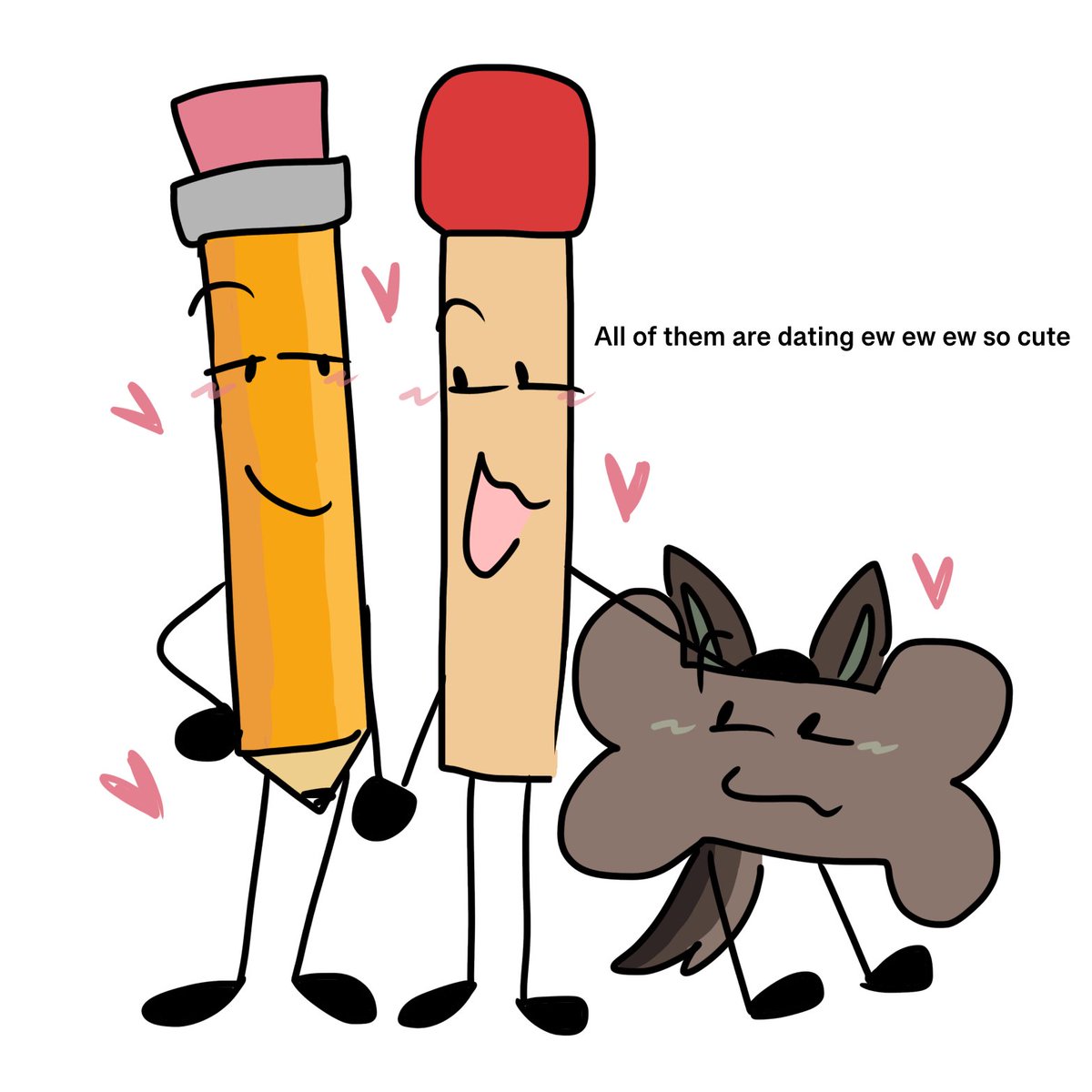 Frostedcatmint's tweet photo. My yumeship slop again , sorry chat #osc #bfdi  my ocs name is teddy and hes a dog treat.. https://t.co/ljOBOUVHuk