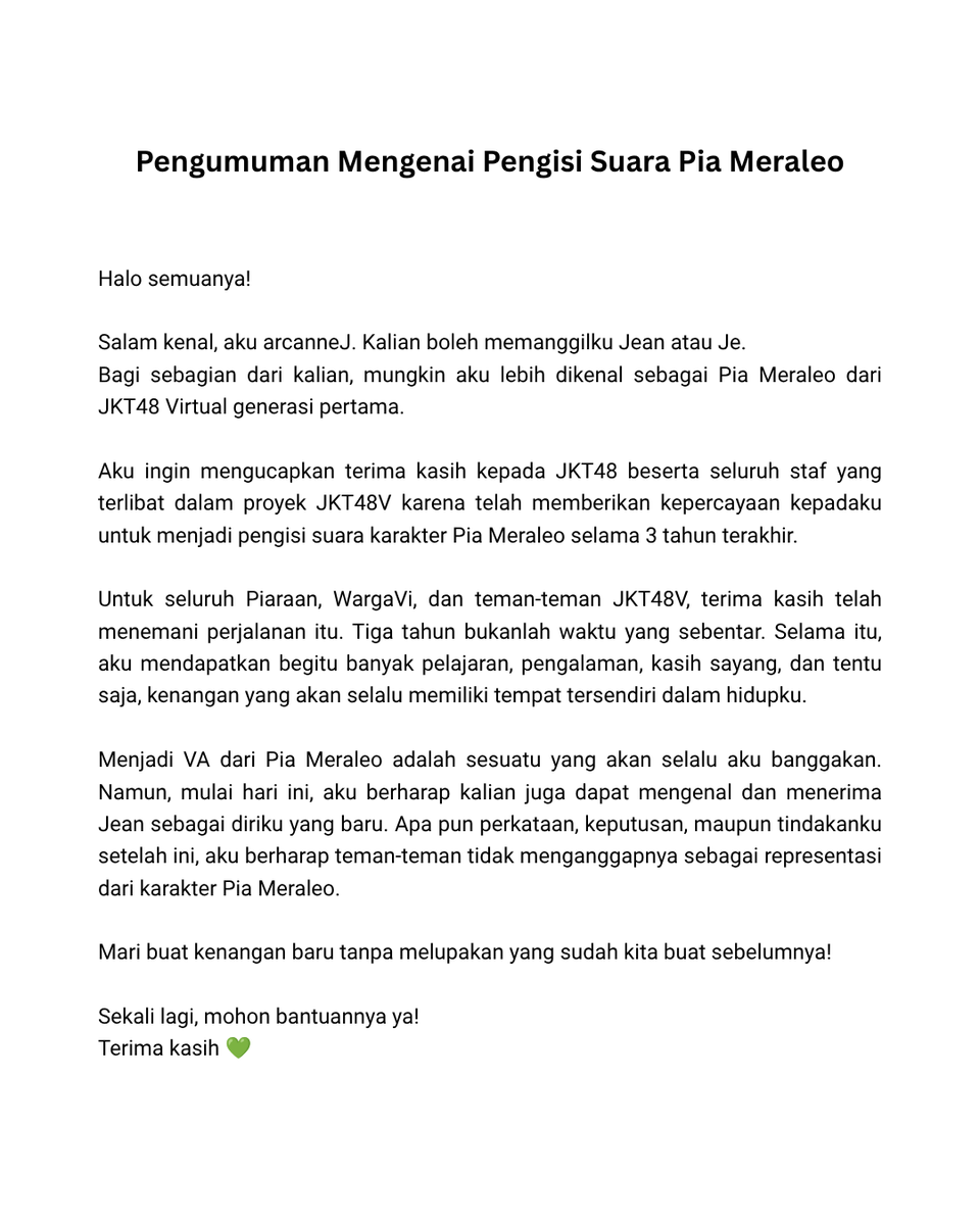 arcanneJ's tweet photo. Halo, salam kenal dan mohon bantuannya! 💚 https://t.co/J4mZBPBf50