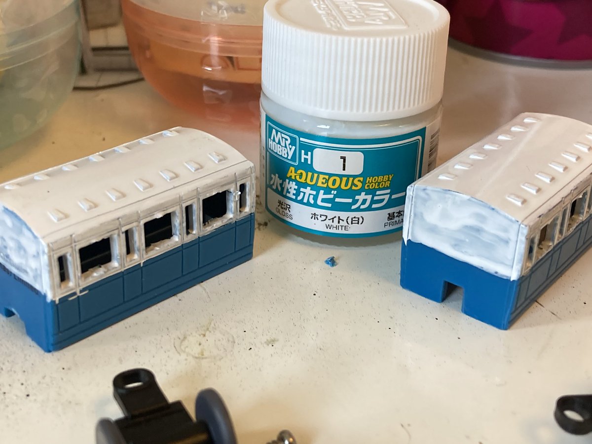 tarltanker0625's tweet photo. 高山のボギー客車の製作過程 https://t.co/MnjhAkQxD6