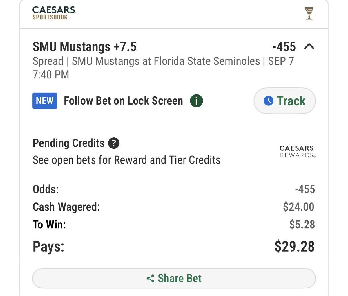 ChalkTalk01's tweet photo. 🚨 CHALK TALK — DAY 2 🚨
1-0. Let’s add another layer of chalk to the board. 🧱🔥
🏈 SMU +7.5
📉 -455
💰 $24 → $29.28
🎯 $20 → $1,000 Challenge
🔄 Full bankroll rollover
❌ One loss = $0
DAY 2 IS LOCKED IN. 🔒
Can we make it 2-0? 👀🔥
#ChalkTalk #CFB #SportsBettingX https://t.co/IWhJRb6BWB