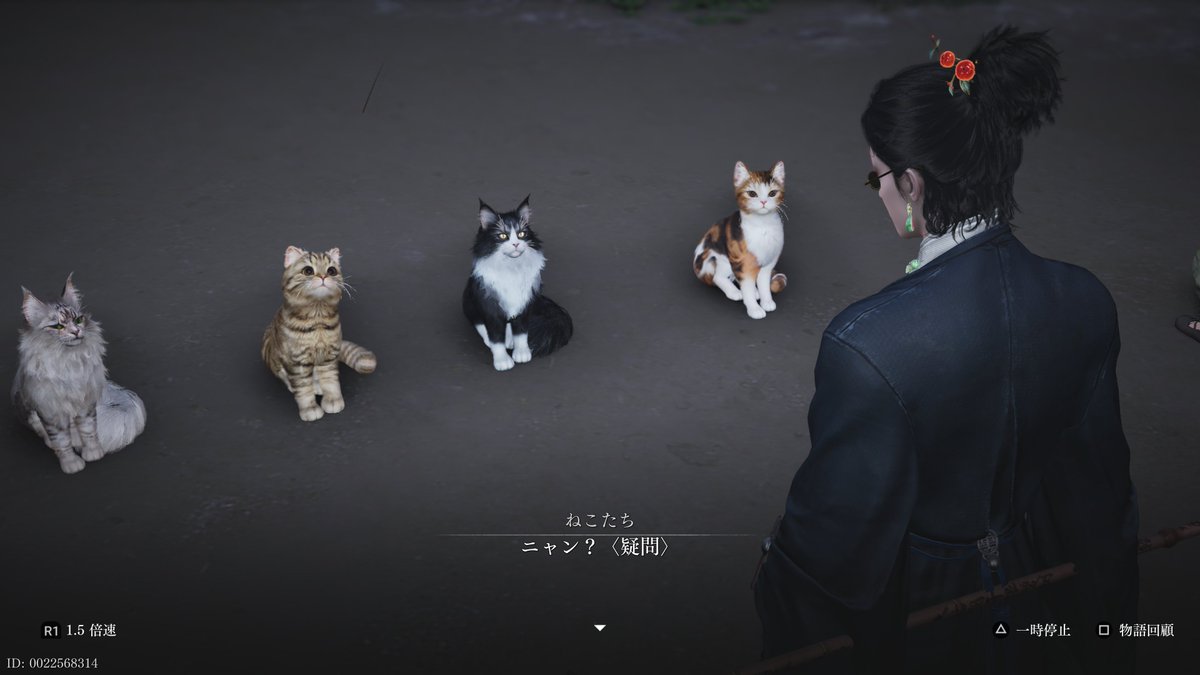 D23_96's tweet photo. 風燕伝、背景や小物の作り込みすごい。ファンタジーなんだけども歴史あるチャイナを全身で感じる…が、写真いっぱい撮ったつもりで全然撮れてなかったので猫ちゃんのスクショを代わりに…😇猫ちゃん愛もすごくて、拘りを強く感じる…。無料なので皆さんも是非！
#WhereWindsMeet #風燕伝 #燕云十六声 https://t.co/V1RmsX4hWt