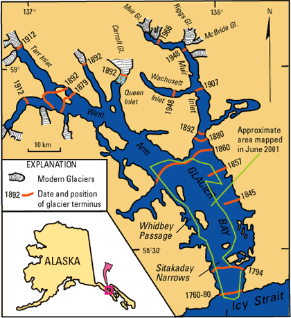 TonyClimate's tweet photo. The glacier at Glacier Bay, Alaska retreated very rapidly from 1760 to 1860, likely due to emissions from Thomas Jefferson's sport utility horse.

https://t.co/r1lHZJhK8r https://t.co/c8ivhTOro6