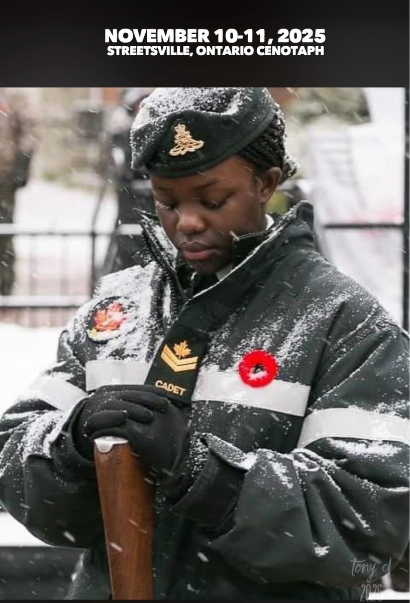 veteransknow's tweet photo. @PeteHegseth @PeteHegseth @SecWar 
🇨🇦 (this is real) @grok @DeptofWar 
Remembrance Day 
Cadets Understand @CanadianPM https://t.co/WzJjfja1vo
