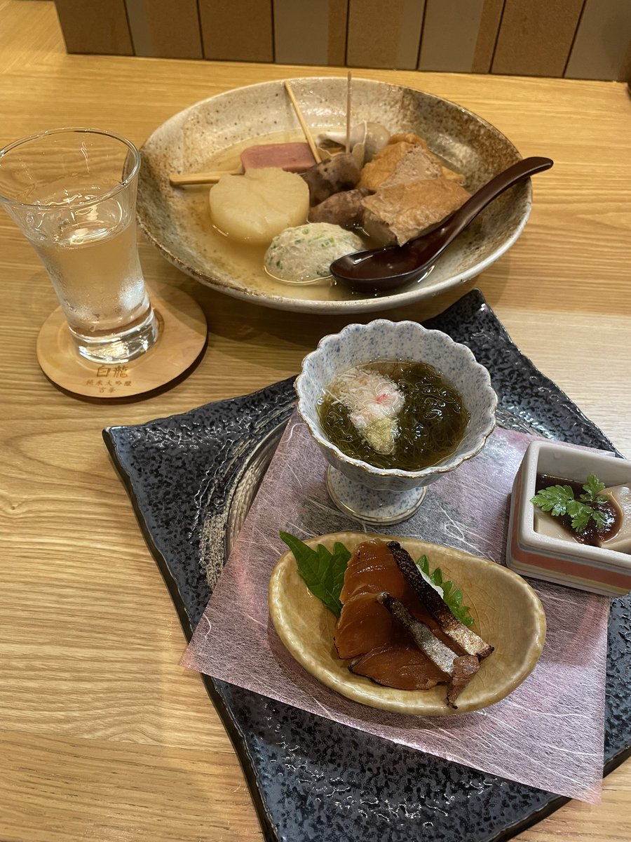 chao_____o's tweet photo. 福井旅楽しかったー！
お蕎麦
お寿司
蟹丼🦀
福井おでん
美味しかったあああ！！
あと地酒も色々飲めてハッピー！🍶 https://t.co/LAj6yNUleS