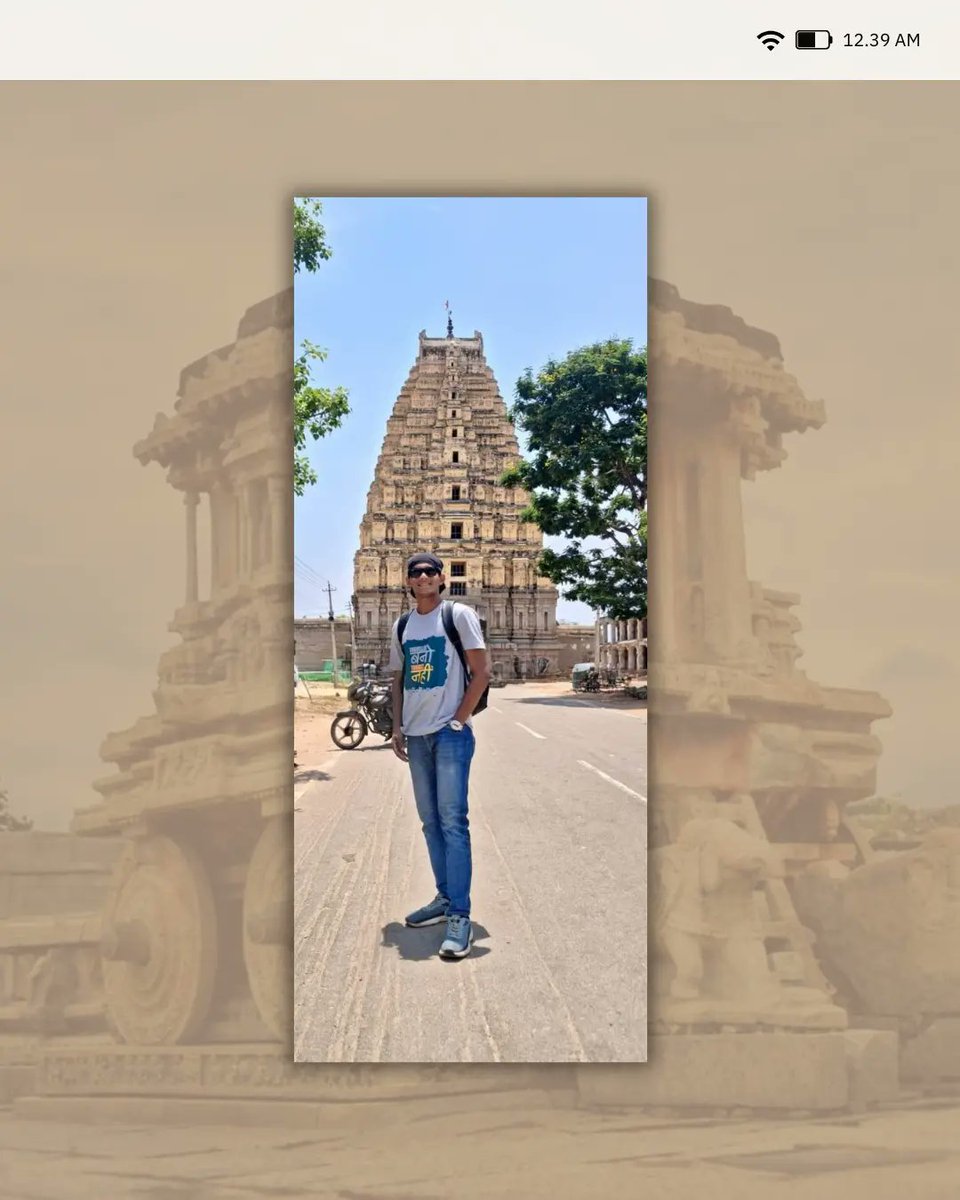 lucylulue's tweet photo. Hampi ki ancient streets mein sirf photos nahi, memories capture hui hain. Temple vibes, timeless architecture aur raw heritage—har frame ek real travel story hai. Tourist nahi, traveller bano. https://t.co/cKi010wyaa