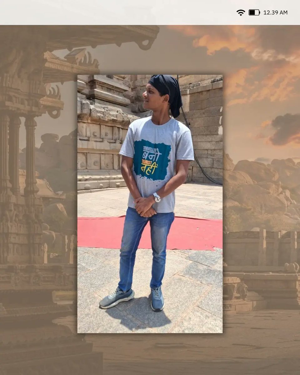 lucylulue's tweet photo. Hampi ki ancient streets mein sirf photos nahi, memories capture hui hain. Temple vibes, timeless architecture aur raw heritage—har frame ek real travel story hai. Tourist nahi, traveller bano. https://t.co/cKi010wyaa