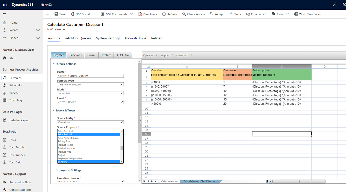 _north52_'s tweet photo. Business Rules Example #244 - Calculate quote product discounts based on payment history using North52 business rules engine for Microsoft Dynamics

Learn more: https://t.co/azEvmQ9UZF 

#BusinessRulesEngine #MSDyn365 #PowerPlatform #Dataverse https://t.co/9jnRYwFpBt