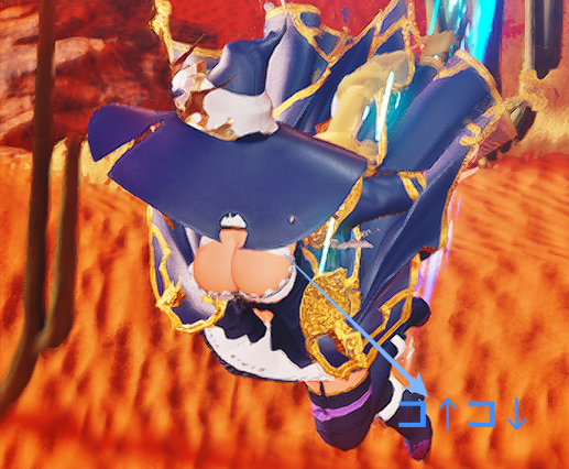 PSO2_Presea_SP7's tweet photo. パッドが使いたくて…
でもグライドで飛ぶとズレるのよねぇ…（4枚目）
まぁ、おしりを見てろということでしょうかね…！？ https://t.co/Geb7V6OsNA