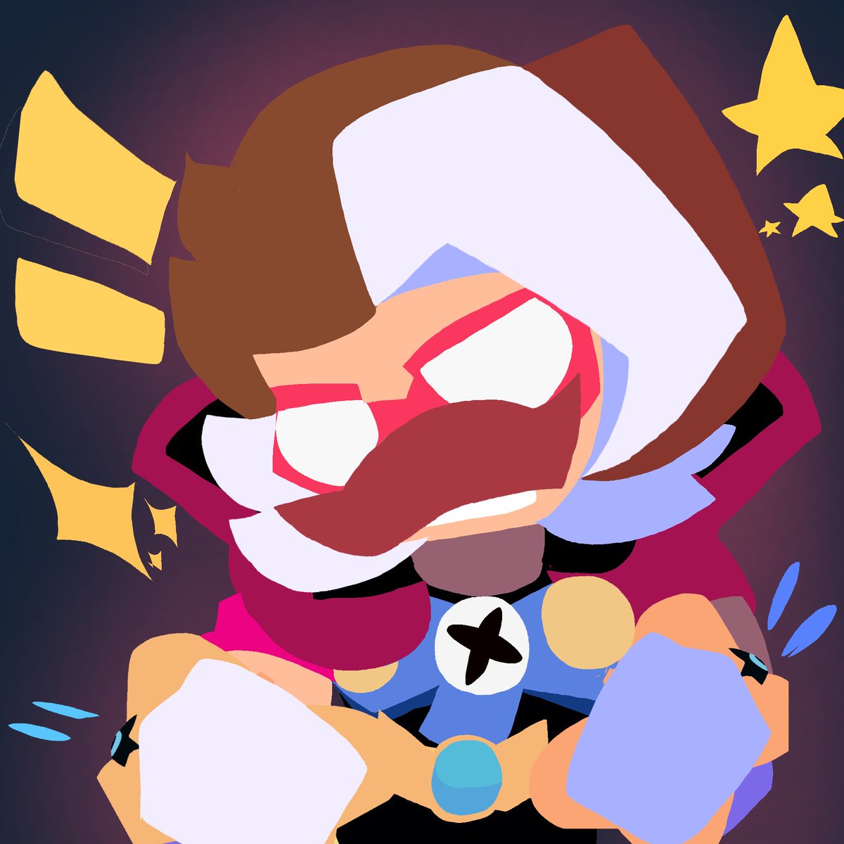 XdSky3008's tweet photo. Dibujito rápido en agradecimiento a que ya somos 105 personitas , muchas gracias por el apoyó los quiero bye ❤️🩹.
#brawl_stars #brawlstars #brawlstarsfanart #BrawlStarsArt #brawlstarsart #brawlstarssam #draw https://t.co/M02SrN5Knf
