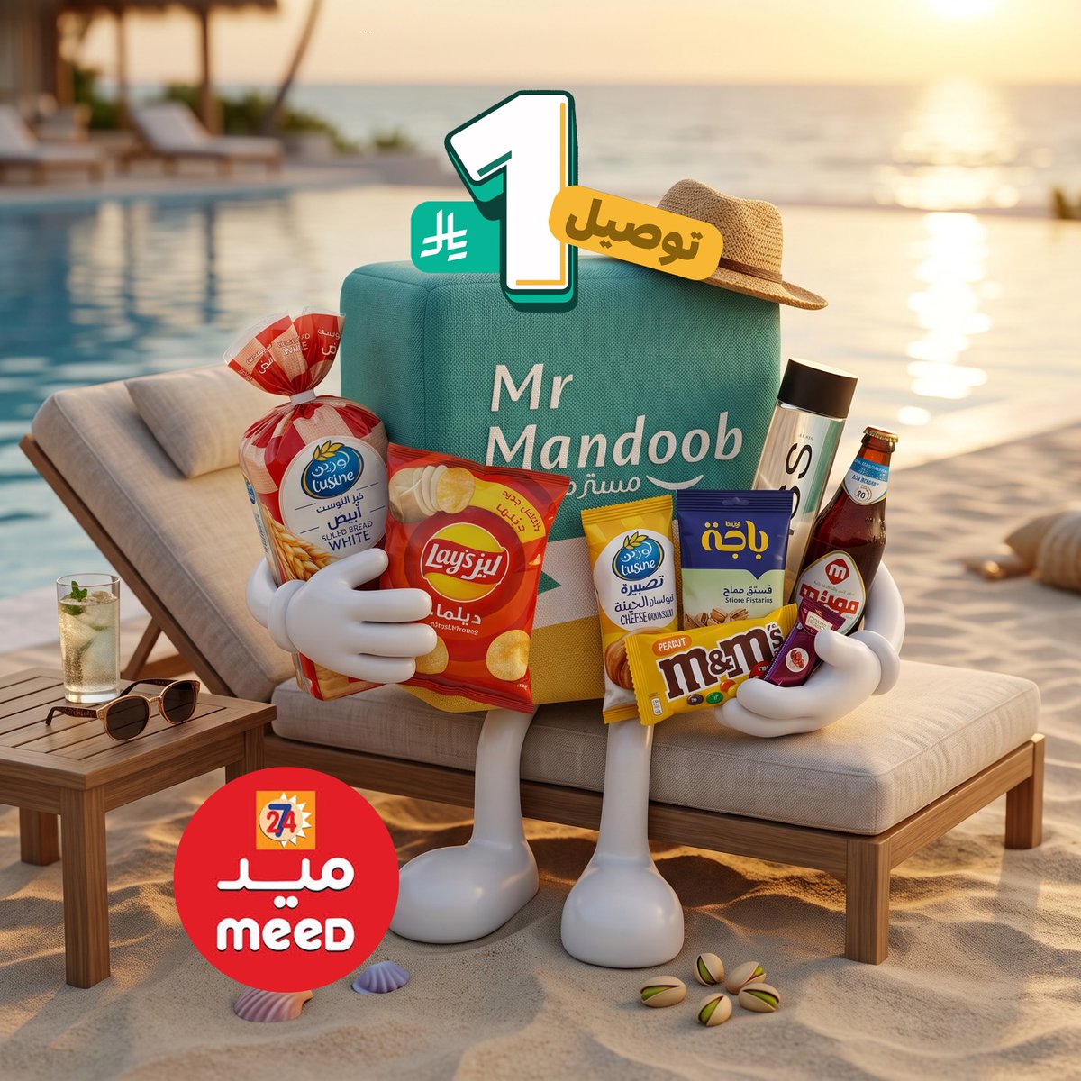 mrmandoobapp's tweet photo. وش ناقصك؟ شبسات؟ حلا؟ مشروب بارد؟ 👀

لا تعدد.. خذهم كلهم من #ميد 😮‍💨🛒
عب السلة باللي بخاطرك والتوصيل برياااال بس مع مسترنا 💚

#مستر_مندوب https://t.co/GWUn0QnoHK