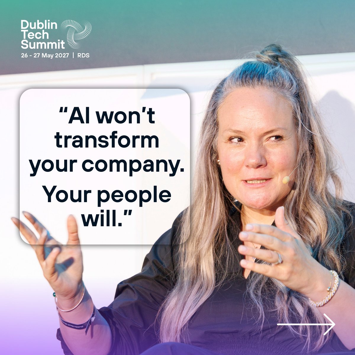 DubTechSummit's tweet photo. From speaking at Dublin Tech Summit 2026 to sharing her perspective on the future of work, Nadja D’Arcy, Country Leader at Salesforce Ireland, explores what AI agents mean for leadership, skills and workforce planning.

Her latest Business & Finance article looks at how organisations can prepare their people for an increasingly agentic workplace, with the 4Rs – Redesign, Reskill, Redeploy and Rebalance providing a practical framework for action.

A timely perspective on keeping people at the centre of AI adoption.

Read the full article:
https://t.co/C1AbvcUfte