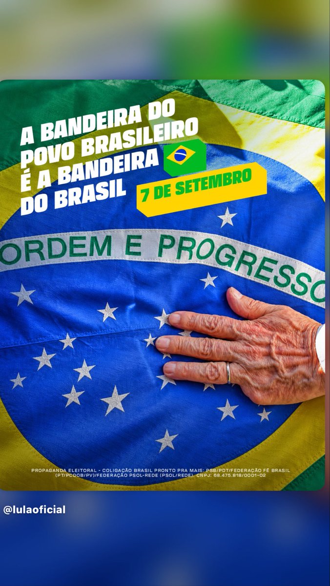 coronel_lima1's tweet photo. A Bandeira brasileira é a bandeira do Brasil!🇧🇷
Lula Presidente! https://t.co/vE5ewcHFsJ