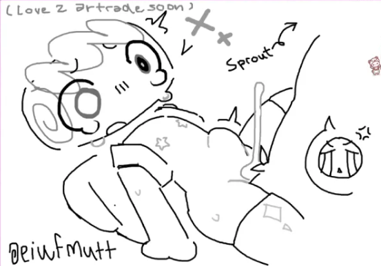 Roxxyndice's tweet photo. 1. God, I always love his little belly bulge!! its so good! Also, YES, Id love to art trade with you again!! 
2.Thank you!! I really appreciate the compliment and the little c0smo!!
3. We need more of him!!
4. Ally, when it comes to drawing the cutest Cosmo!! https://t.co/DPhomuPxQn