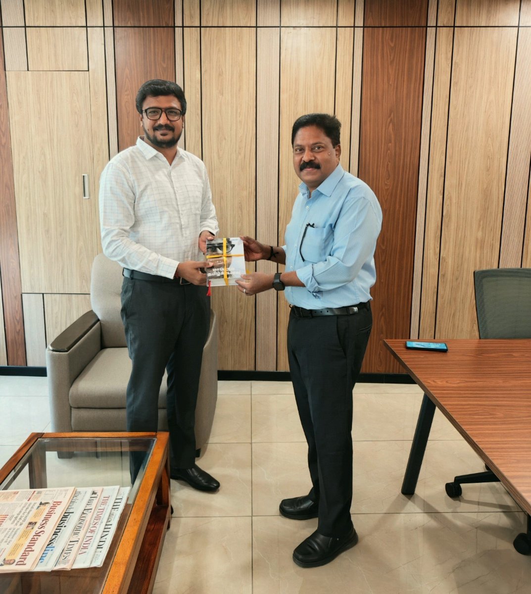 SingaiGR's tweet photo. Invited former @TheStartupTN TANSIM CEO Mr. Sivarajah Ramanathan for an interaction to understand his perspectives and experiences during his tenure.

Had a meaningful discussion on Tamil Nadu’s startup ecosystem and the opportunities that lie ahead. https://t.co/RiHuJzFom0