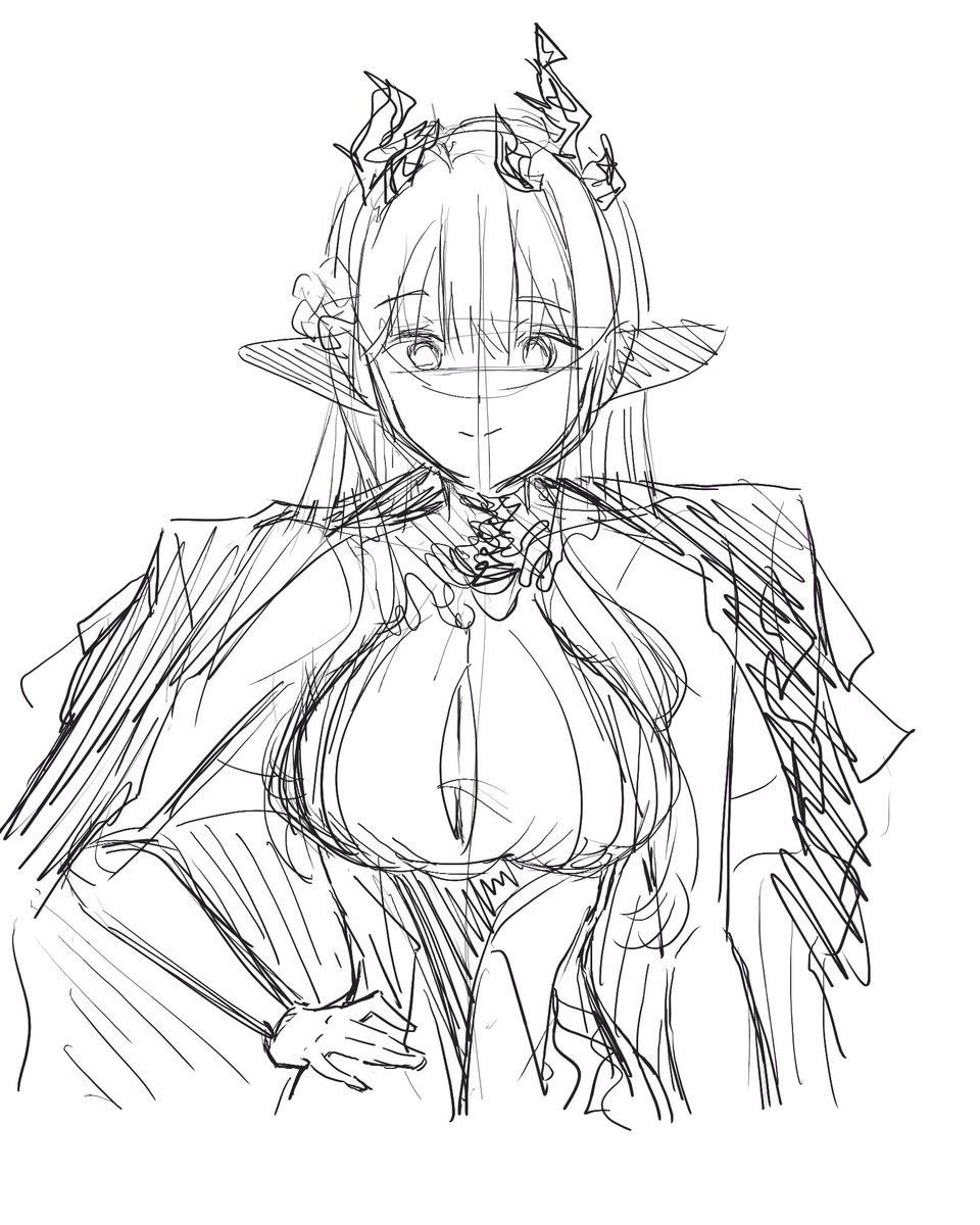 ta09_ku26's tweet photo. ミダリス15分スケッチ https://t.co/9b5ARZUZqy