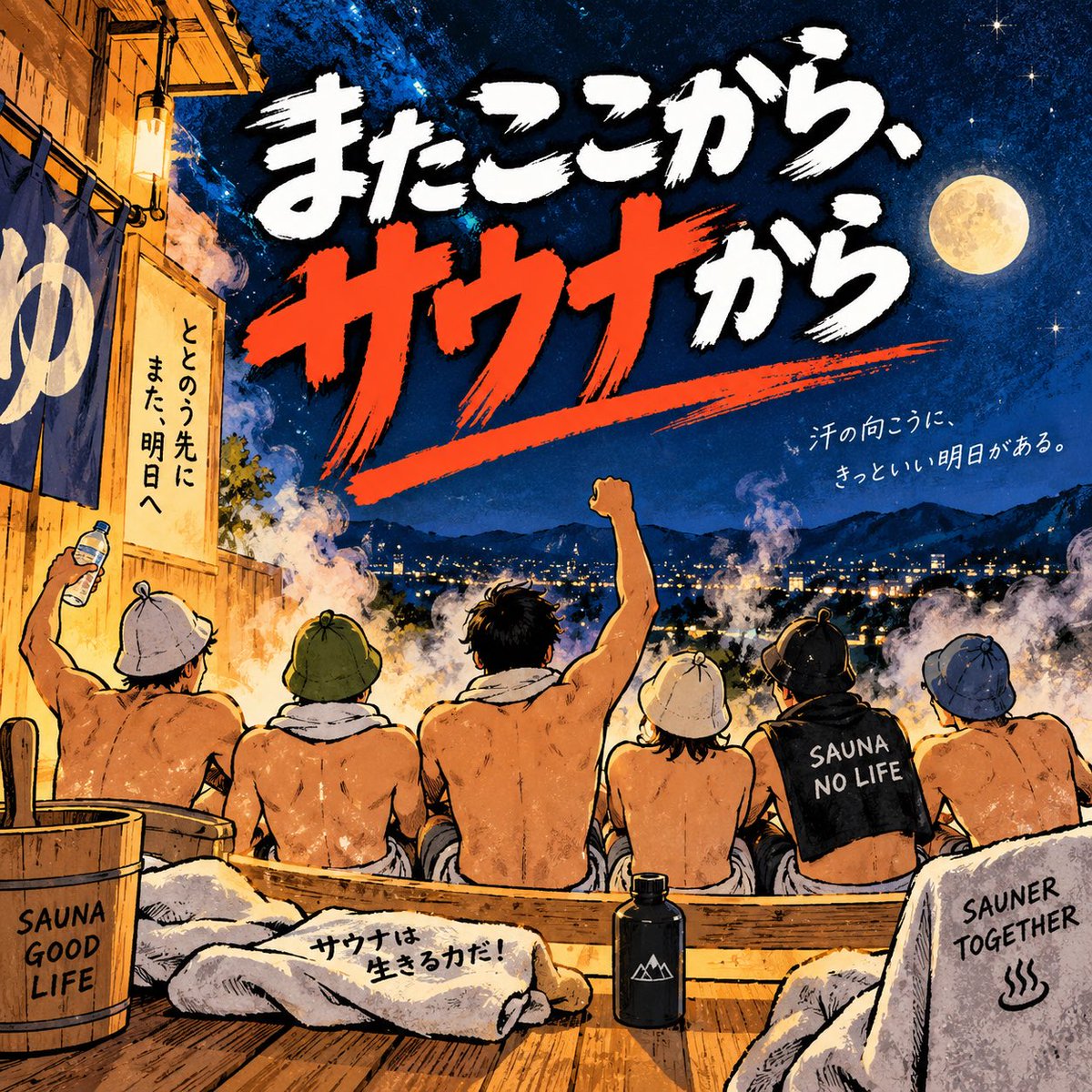 DONFLAT's tweet photo. SUNOでの楽曲制作にハマっています。
いきなり自動生成すると味気ないので歌詞はChatGPTと一緒に考え、メロディーはギターで鼻歌を録音して、それを元にSUNOに仕上げてもらう感じ。
そうすると愛着が湧くのよ。ちなみに最新曲は「またここから、サウナから」です。 https://t.co/2FshqJeBKO
