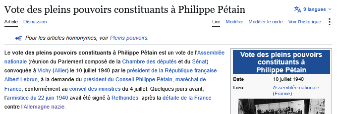 TonJeanne's tweet photo. @Shalwwx @lavoixdu381 Tu ne sais pas lire ?
Quand c'est rose ou rouge, c'est la gauche
l'AN et le senat connaissait à l'evidence, qu'ils votaient "une nouvelle constitution de l'État français [qui] devra garantir les droits du travail, de la famille et de la patrie »
çà gratte coté gauche, hein ? https://t.co/z52R6d9I7r