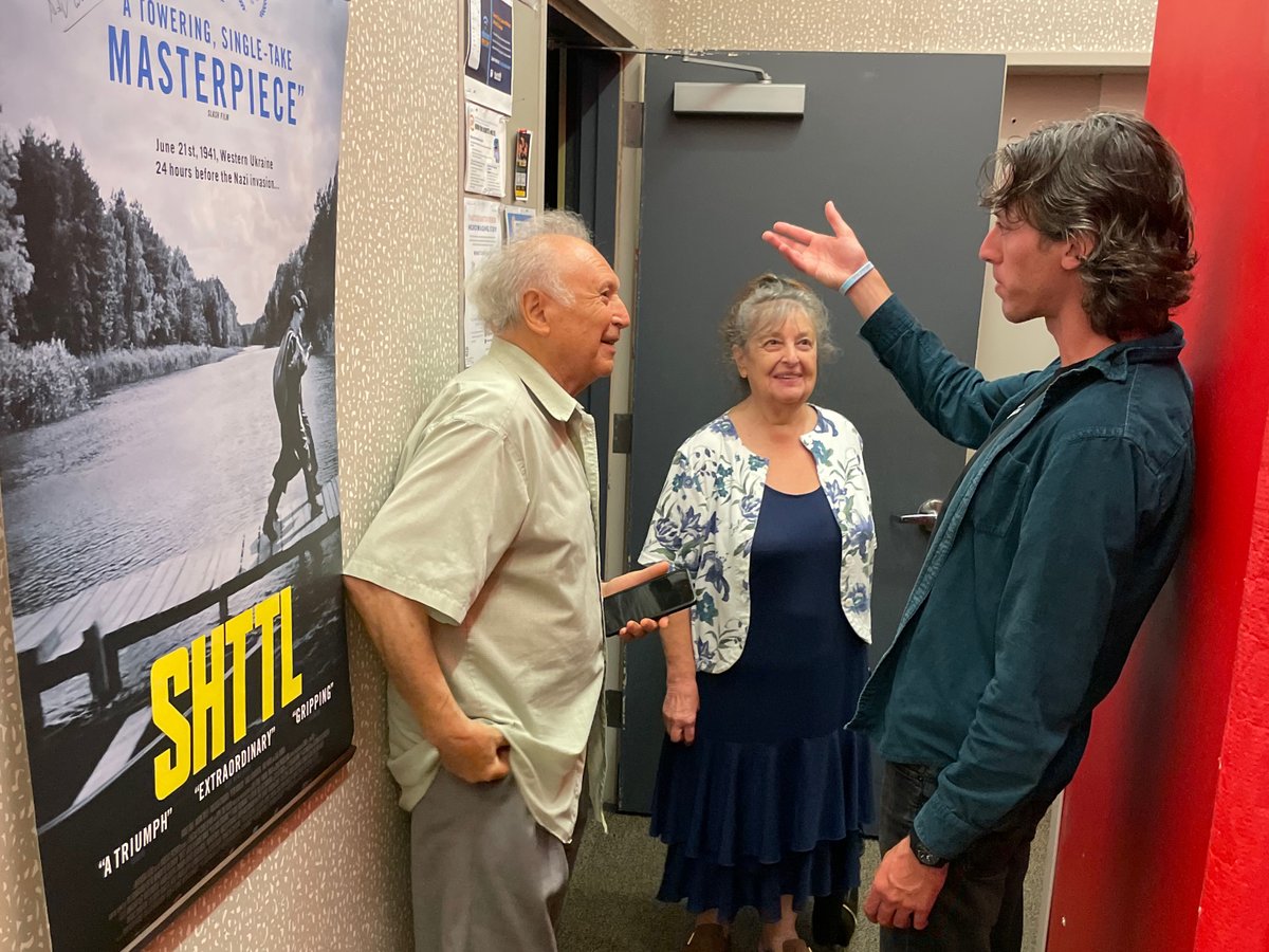 NewPlazaCinema's tweet photo. A packed house enjoyed SHTTL yesterday at @NewPlazaCinema.

Our thanks to actor Moshe Lobel and director Ady Walter—who flew in from Paris just for us!   

You're got one more chance to see them in-person w/ their unforgettable film — Today (Mon) 2:45pm  

https://t.co/8pEwlNbYsg https://t.co/0hcc14SfI0