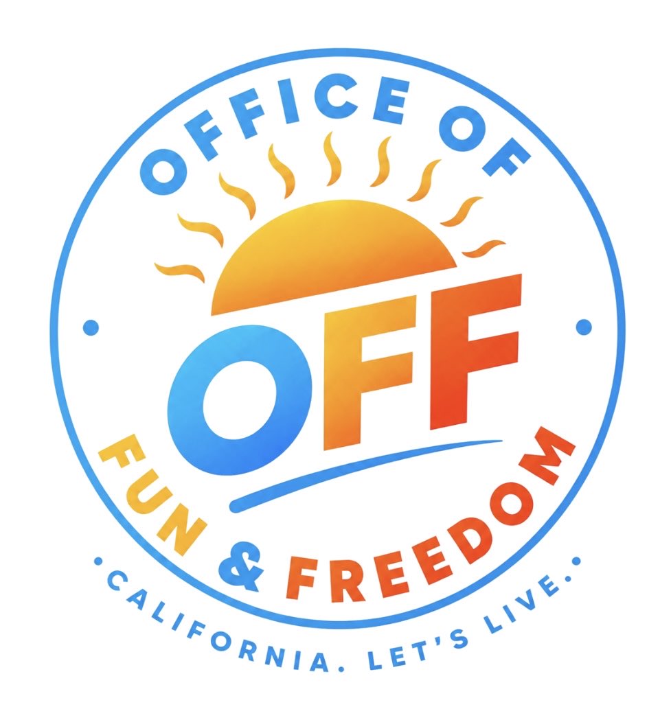 SteveHiltonx's tweet photo. The Machine has regulated the fun out of California.

Happy hour? Banned. Block party? Six permits.

ENOUGH of the bureaucratic killjoys!

Here's 10 ways we’ll bring back the fun with the Office of Fun and Freedom 🧵 https://t.co/2oqiTzzDHY