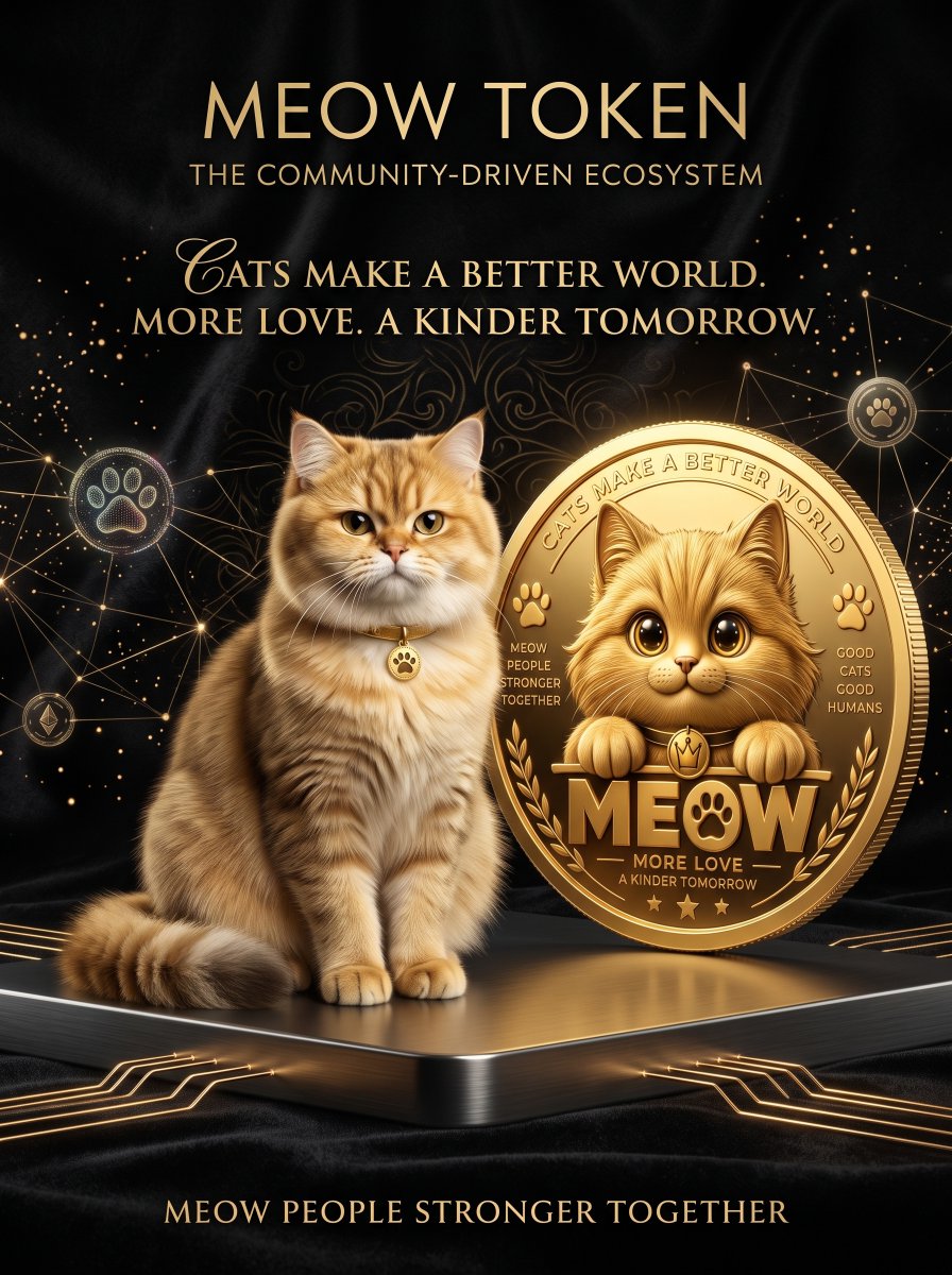 meowtoken_id's tweet photo. 🐱 MEOW TOKEN
The Community-Driven Ecosystem.

Bringing cats, humans, and blockchain together for a kinder tomorrow. 🐾✨

#MEOW #Web3 #crypto #RobinhoodNFTs 

CA : 0xFDDd564377720509DeAdda061b56737B77179ef5 https://t.co/rZyEsWy4IQ