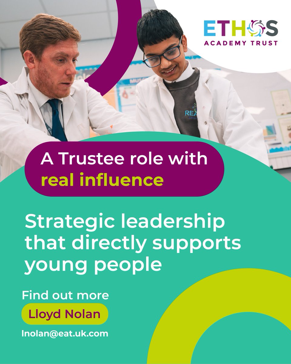 Image for the Tweet beginning: Being a Trustee at Ethos