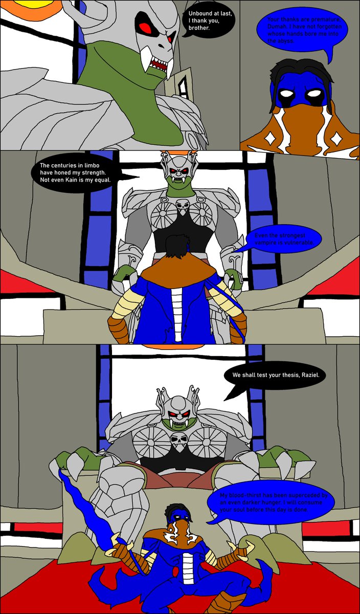 BuckshotRansom's tweet photo. Legacy of Kain: Soul Reaver Comic - Ruined City - Page Three

#LegacyofKain #LegacyofKainSoulReaver #Comic #ActionAdventure #fanart https://t.co/ML7D3iUsxJ