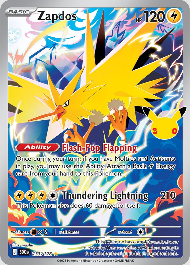 pokebeach's tweet photo. Update: The English versions of all "30th Celebration" cards that were posted over the weekend have now been revealed!

See all 15 card reveals here:

➡️ https://t.co/XPUqGa7AsP https://t.co/bn1AUCJi13