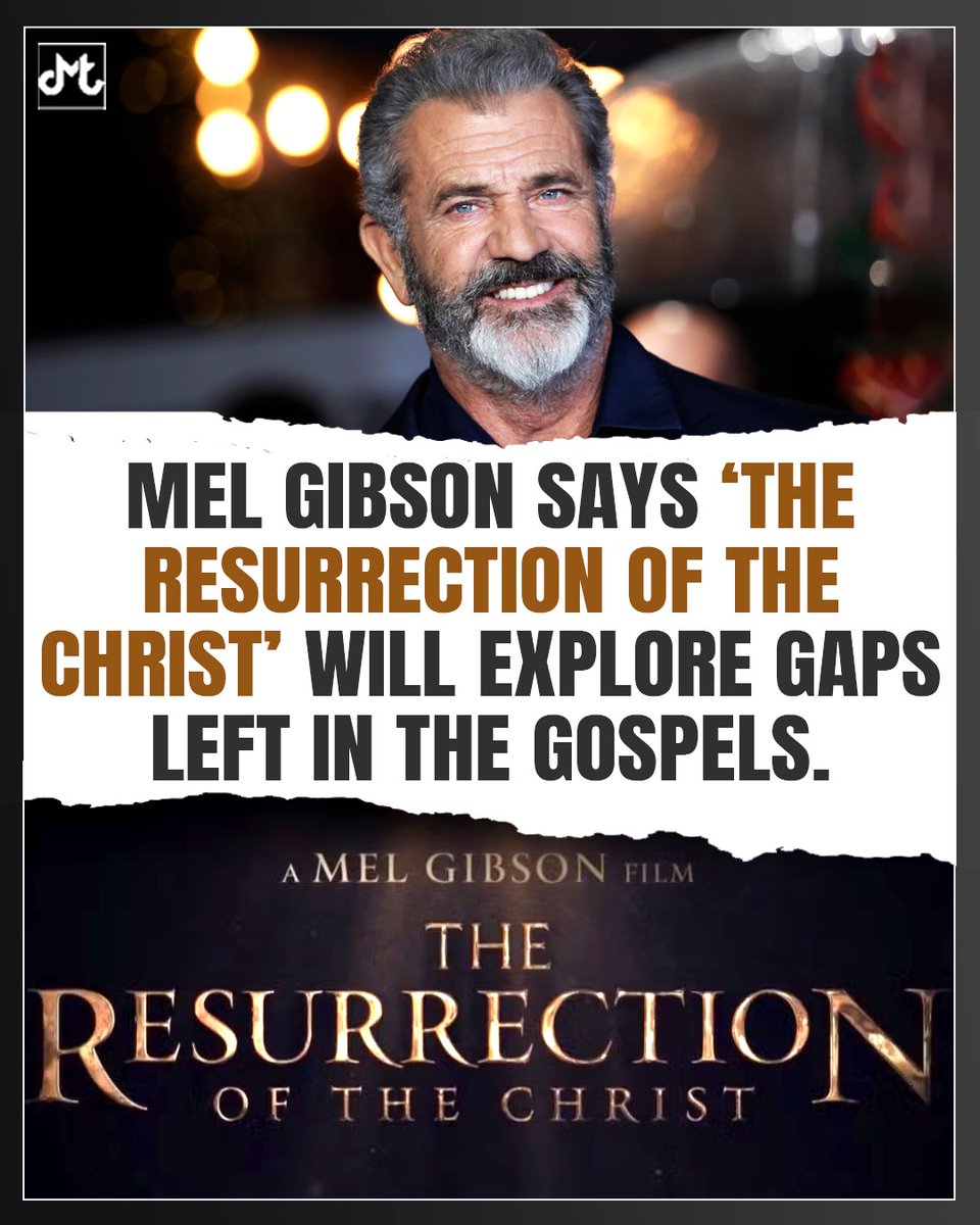 dmtalkies's tweet photo. Mel Gibson Teases The Resurrection!

Mel Gibson says his upcoming film The Resurrection will explore parts of the Gospel story that were left unexplored. 🎬 The movie aims to expand the story and bring new perspective to events surrounding the resurrection of Jesus.

#TheResurrection #MelGibson