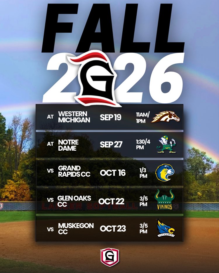 GC__Softball's tweet photo. Fall Ball 🥎 Come check out your Lancers ⚔️ 👀 https://t.co/p3EHzBOh70