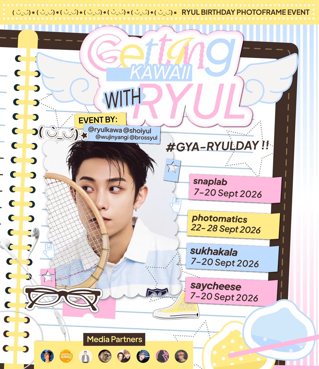 beryultiful's tweet photo. 𖥻 ׁ ׅ  GETTING KAWAII WITH RYUL! ◡◡  — Photoframe event by @ryulkawa @wujinyangi @brossyul @shoiyul 

📆 7-28 September 2026 ˎˊ˗
⤷ Available in : 🇮🇩🇸🇬

Pick our frame, take a pict and share your kawaii moment using our hastag #GYA_RYULDAY ૮ ˶ᵔ ᵕ ᵔ˶ ა 

#LNGSHOT #률 #RYUL https://t.co/JQbLdGiNYO