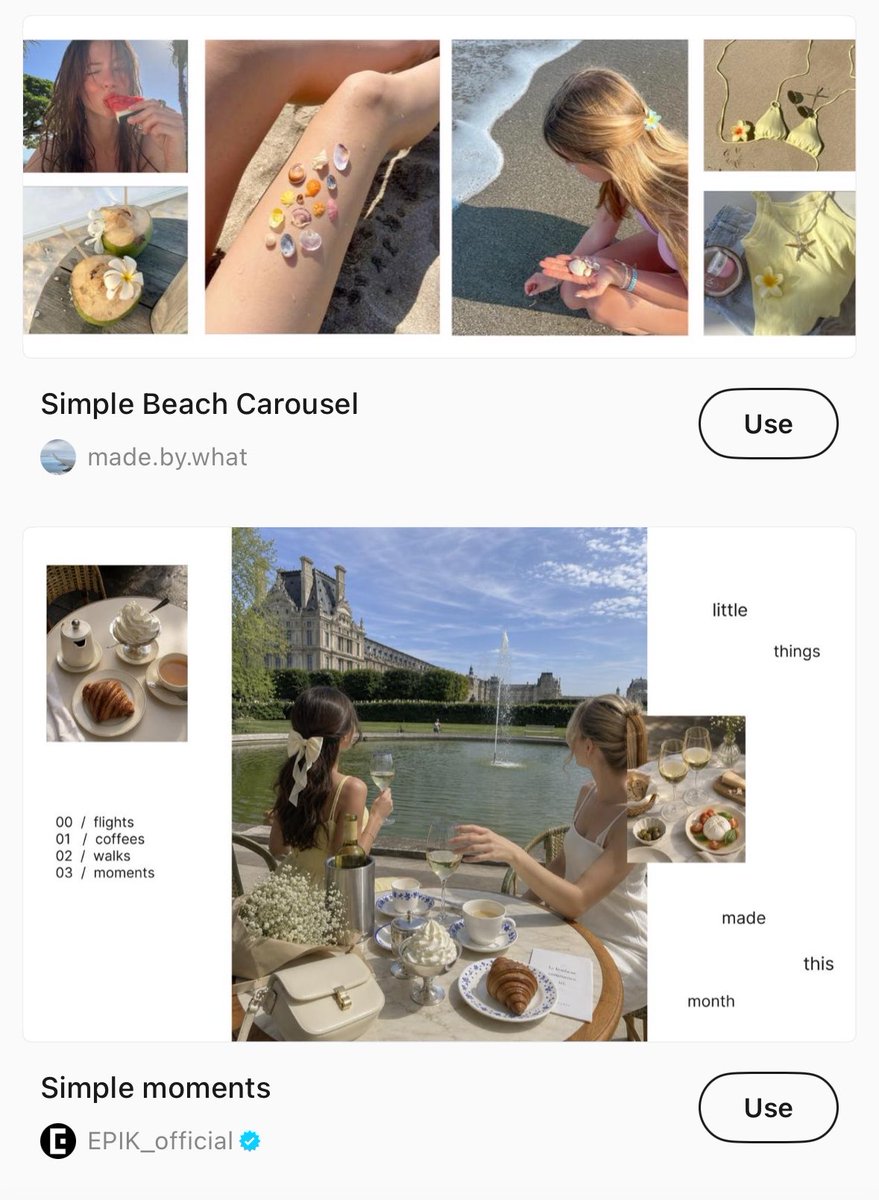 tamjaichunbkk's tweet photo. พวก carousel template ก็มี แค่อันฟรีก็สวยละ https://t.co/QOd90LqT1I