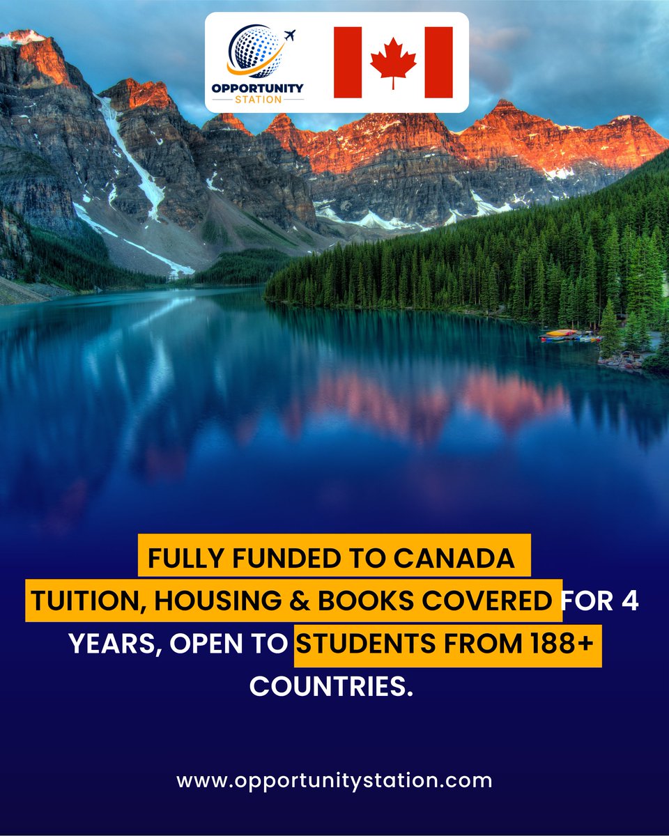 OpportunityStaX's tweet photo. University of Toronto Lester B. Pearson Scholarship 2027
💯 Full tuition for 4 years
🏠 On-campus residence support
📚 Textbooks covered
APPLY NOW : https://t.co/IVOmJwzv2h
#StudyAbroad https://t.co/9OJj6r2xH9