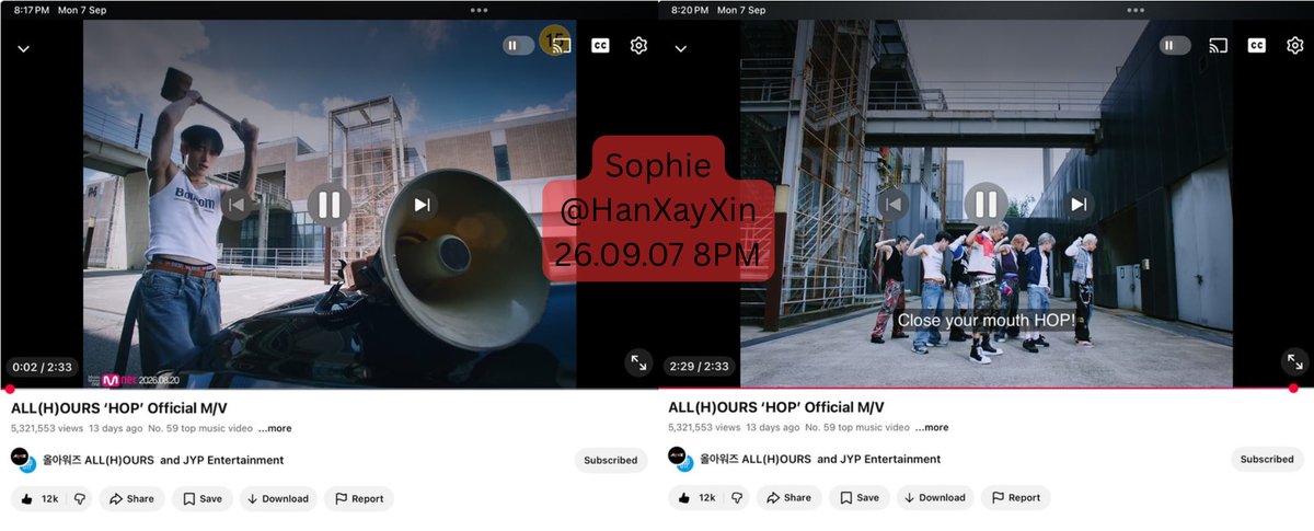 HanXayXin's tweet photo. 260907 8PM
#mvstream_HOP https://t.co/L0OleTxadD