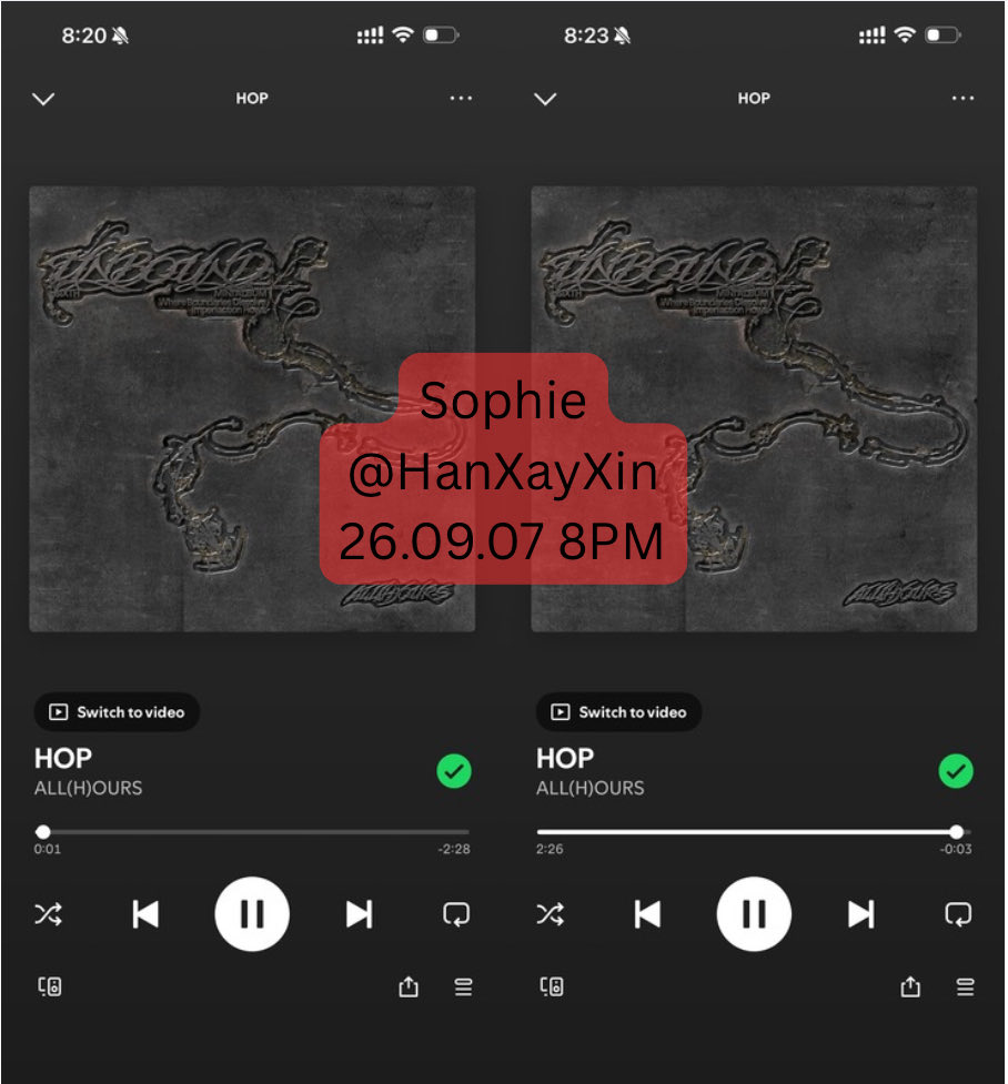 HanXayXin's tweet photo. 260907 8PM
Melon + Spotify
#stream_HOP https://t.co/RVjodhdA4V