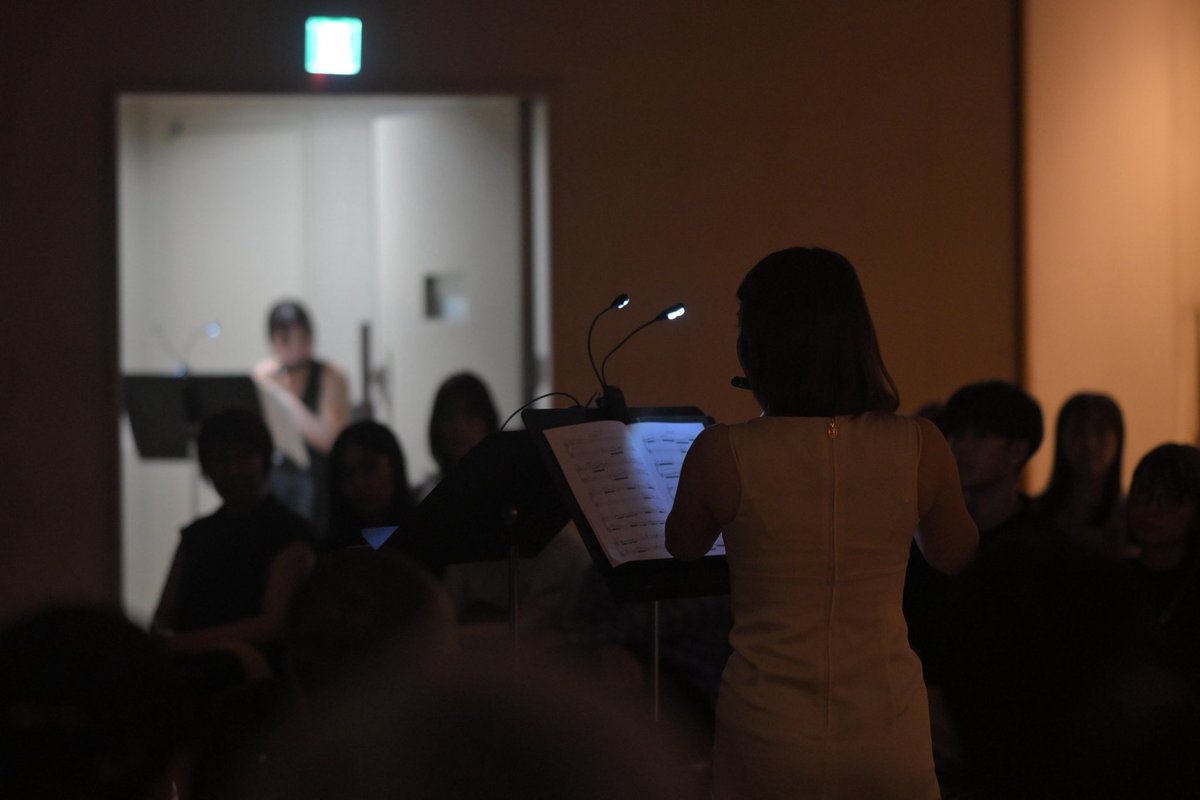 flute_rantakasu's tweet photo. #藝祭2026 
ドラえもんではなくちゃんとドレスで演奏もしました😌
オール現代曲プログラムで緊張感MAX、滝汗の中最後まで吹き切りました。沢山の初めましてのお客さまに出会い、私た��の演奏をお届けすることができ本当に嬉しかったです。ご来場いただき誠にありがとうございます。いつも応援ありがとうございます！😭