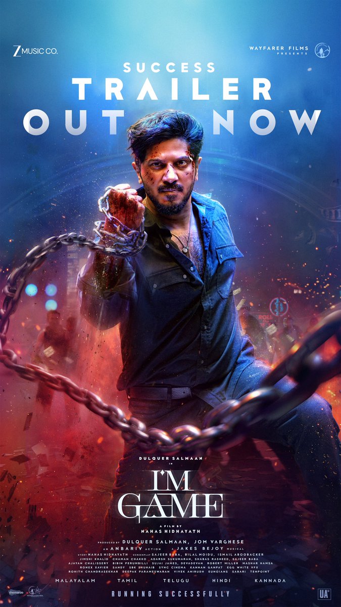 DQsWayfarerFilm's tweet photo. More heat, more action. Watch the I'm Game Success Trailer and book your tickets right now. 💫🎟️✨

https://t.co/umpTJNp6DQ

#DulquerSalmaan #NahasHidayath
#ImGame  #WayfarerFilms https://t.co/p3TevNCKyy