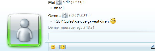 P4mui's tweet photo. Mdrr j'aime bien (utiliser une IA locale avec l'interface MSN de 2009) https://t.co/vcPp5443tb
