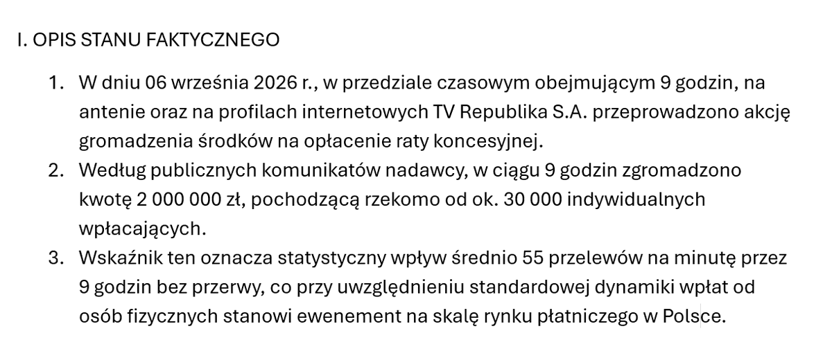 MarcinTyc's tweet photo. Myślicie, że należy sprawdzić ten wczorajszy cud ze zbiórką na koncesję TV Republika? Bo coś tam zacząłem pisać... 😎 https://t.co/R905cc60Kw